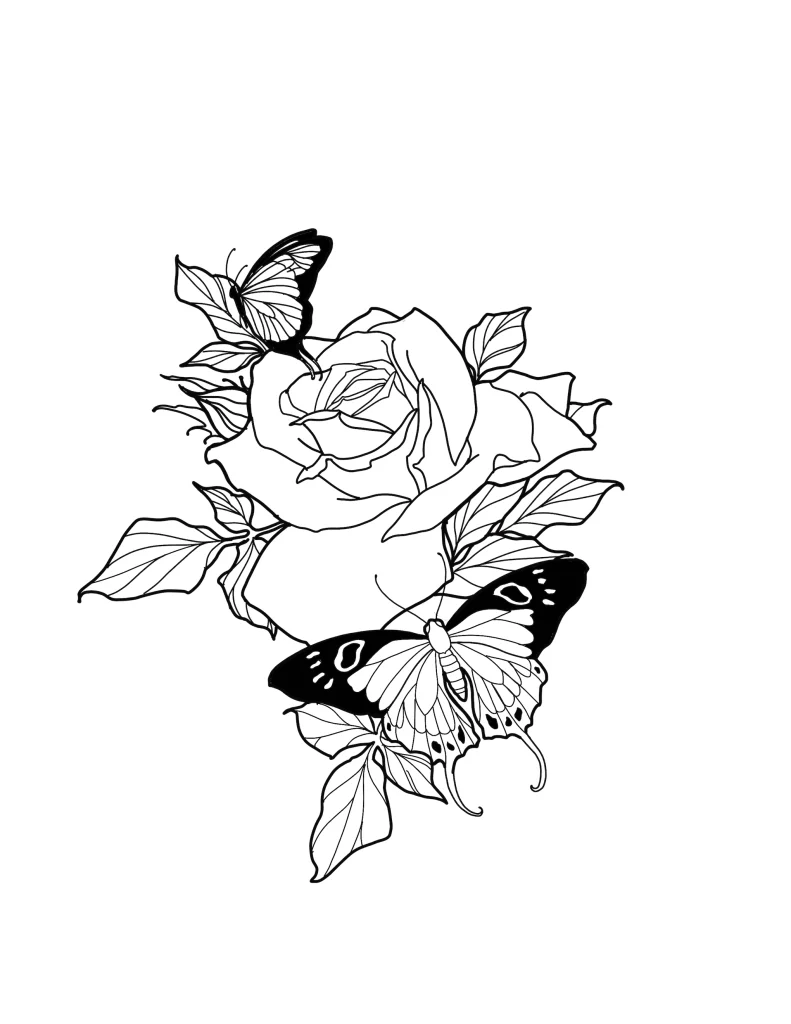 Rose-butterfly